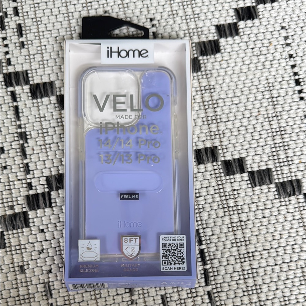 iHome Purple Case for iPhone 13/14 Pro